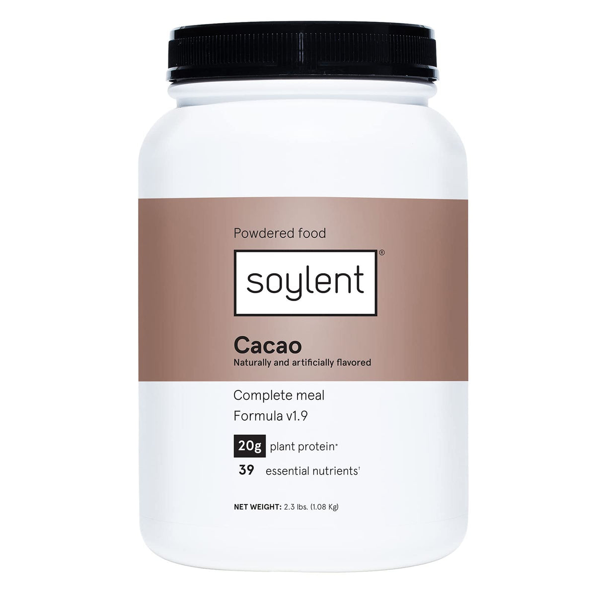 Soylent Complete Nutrition Gluten-Free Vegan Protein Meal Replacement Powder, Original, 36.8 Oz