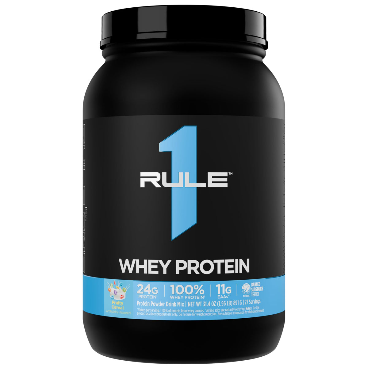 Rule 1 Proteins Whey Protein Powder, Chocolate Fudge, 26 Servings