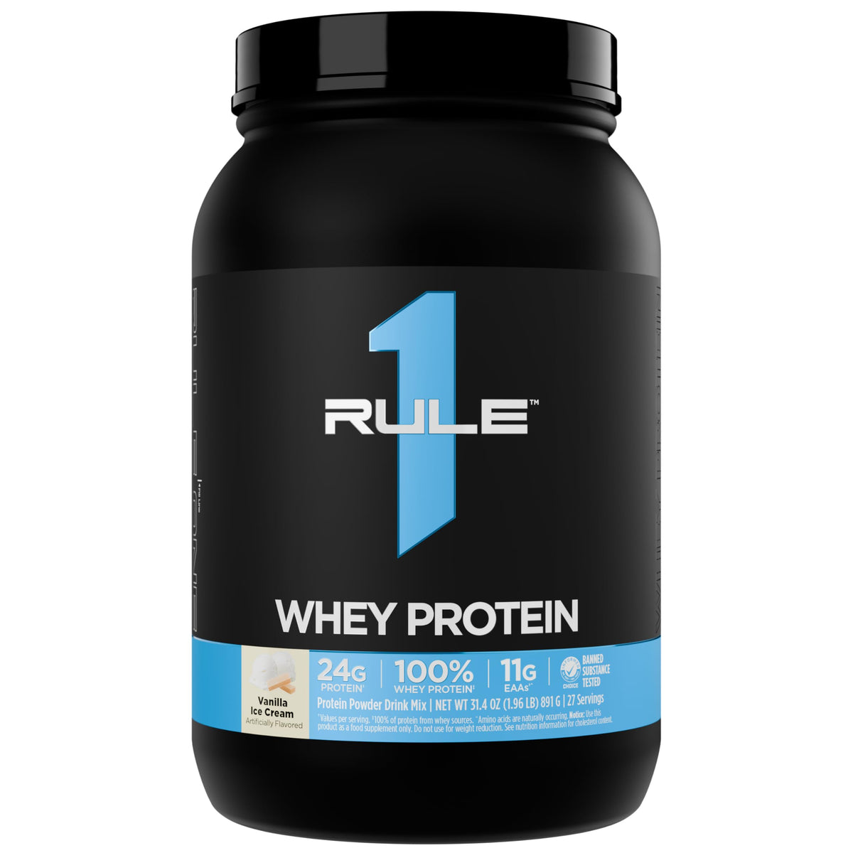 Rule 1 Proteins Whey Protein Powder, Chocolate Fudge, 26 Servings