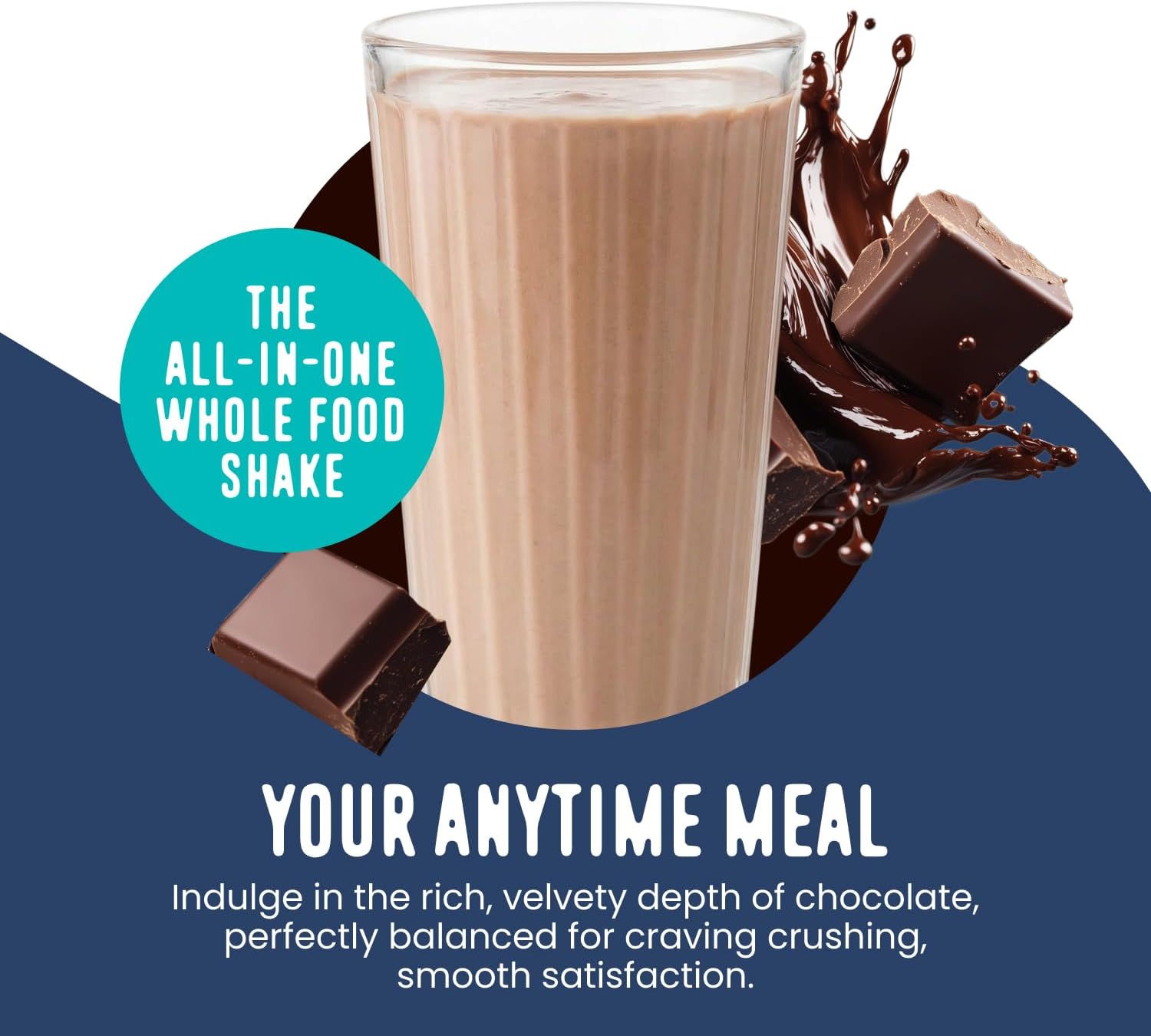 FlavCity Chocolate All in One Protein Shake Powder - On the Go Meal Alternative + Collagen Peptides, Reishi & Cordyceps - Focus, Skin, Hair & Joint Support - 100% Grass Fed Whey, 20 Servings