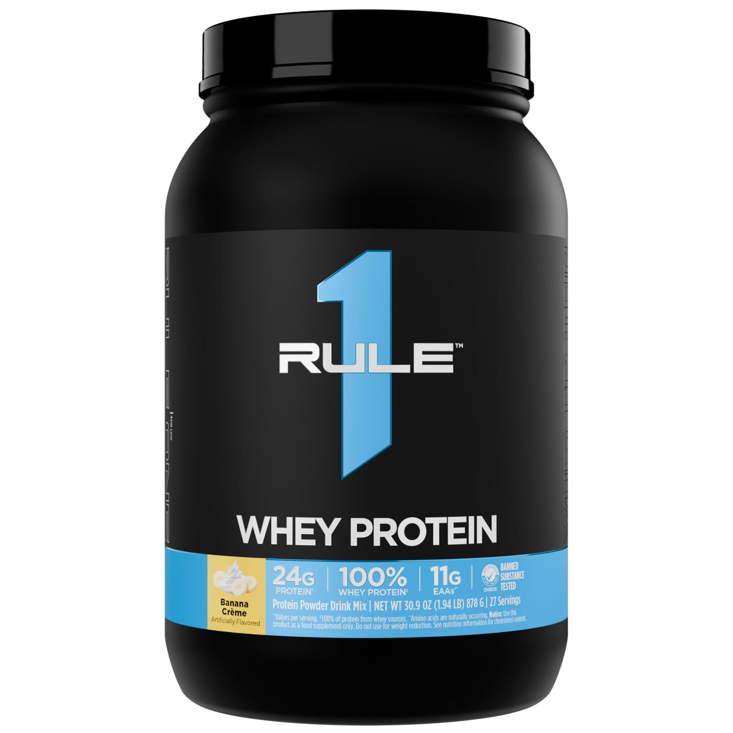 Rule 1 Proteins Whey Protein Powder, Chocolate Fudge, 26 Servings