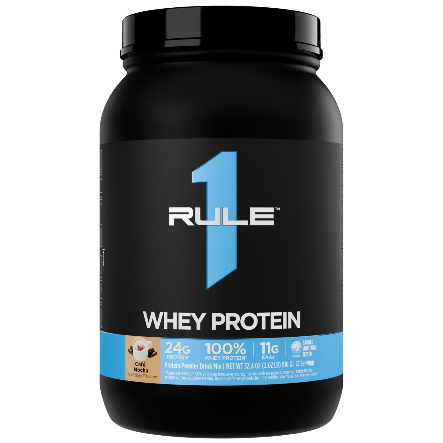 Rule 1 Proteins Whey Protein Powder, Chocolate Fudge, 26 Servings