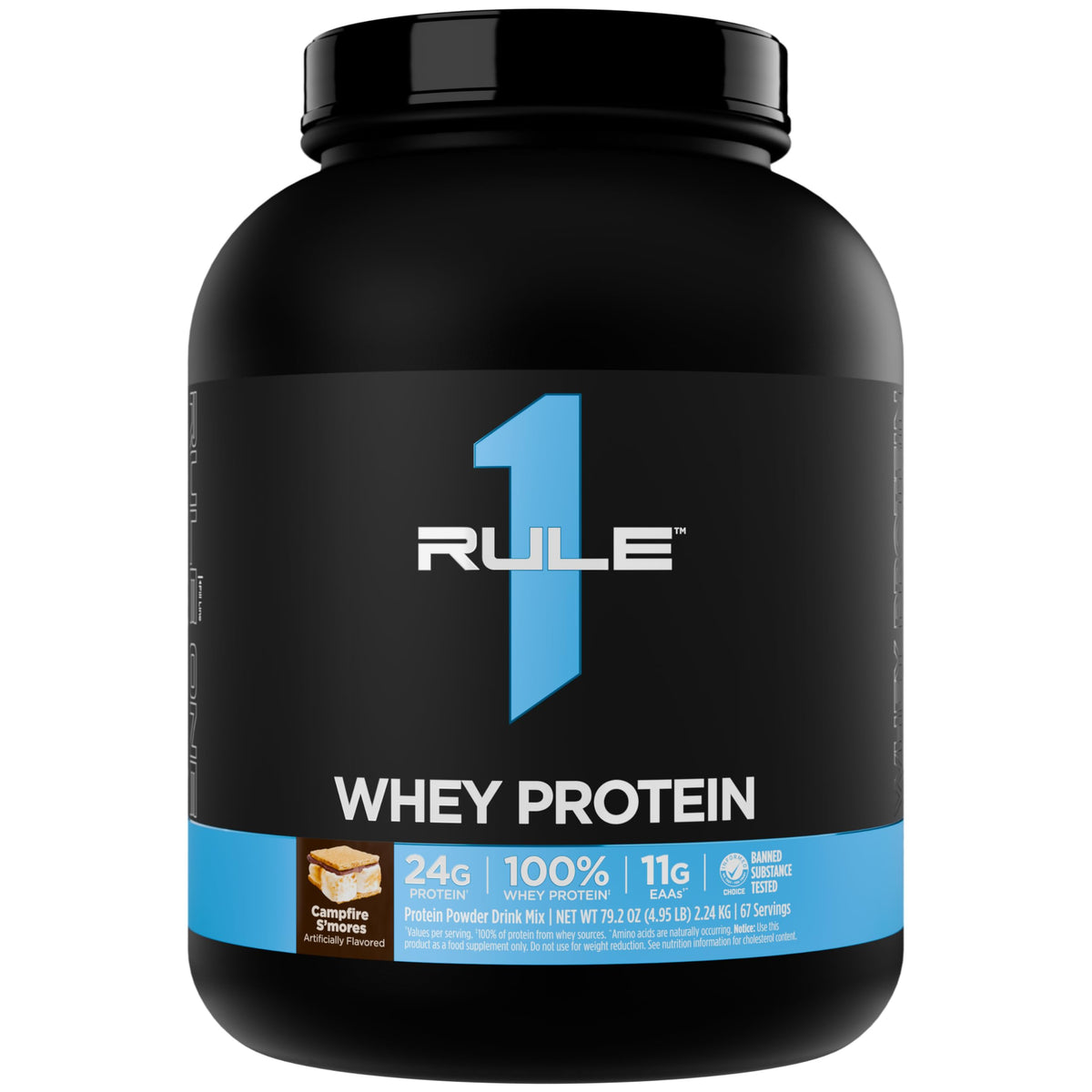 Rule 1 Proteins Whey Protein Powder, Chocolate Fudge, 26 Servings