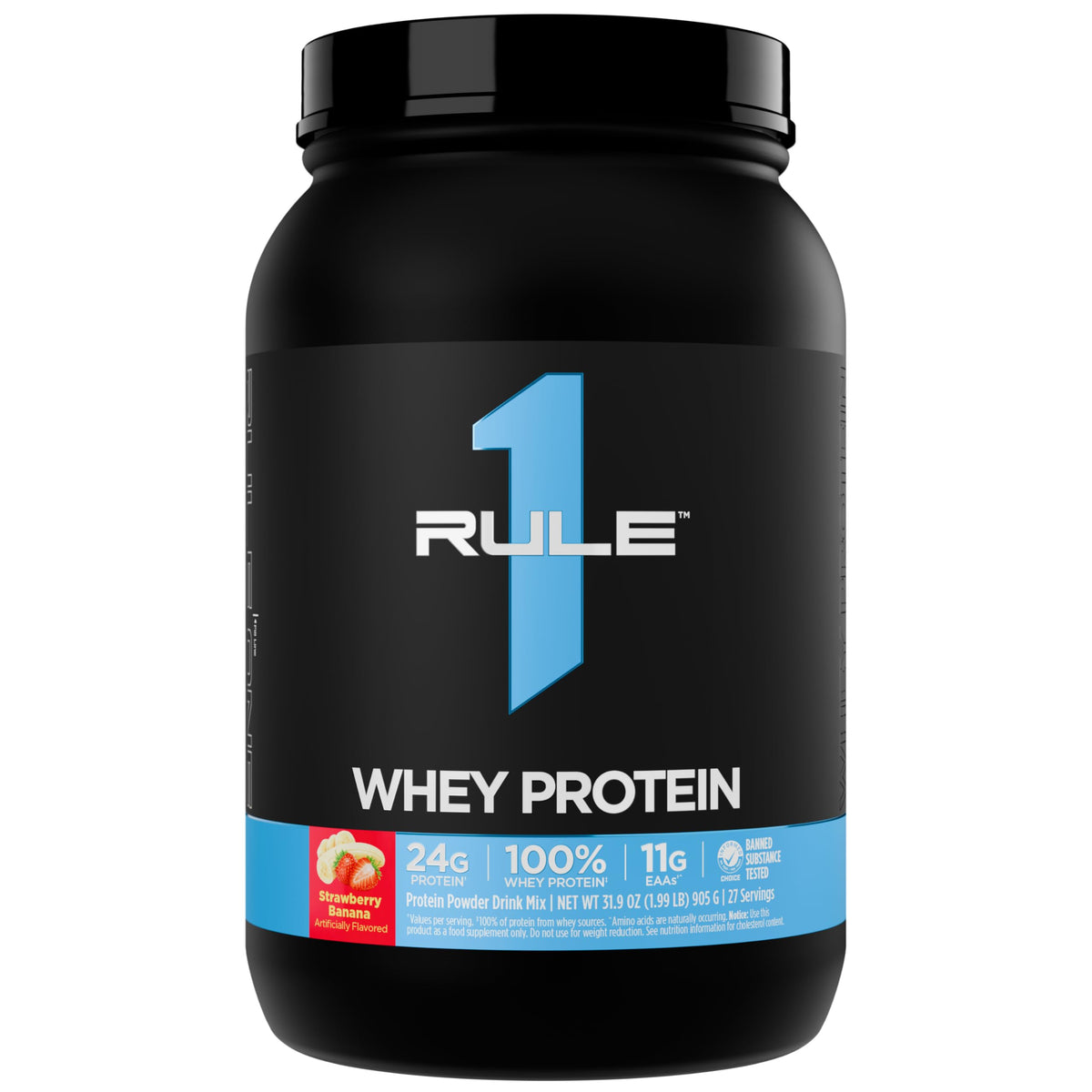 Rule 1 Proteins Whey Protein Powder, Chocolate Fudge, 26 Servings