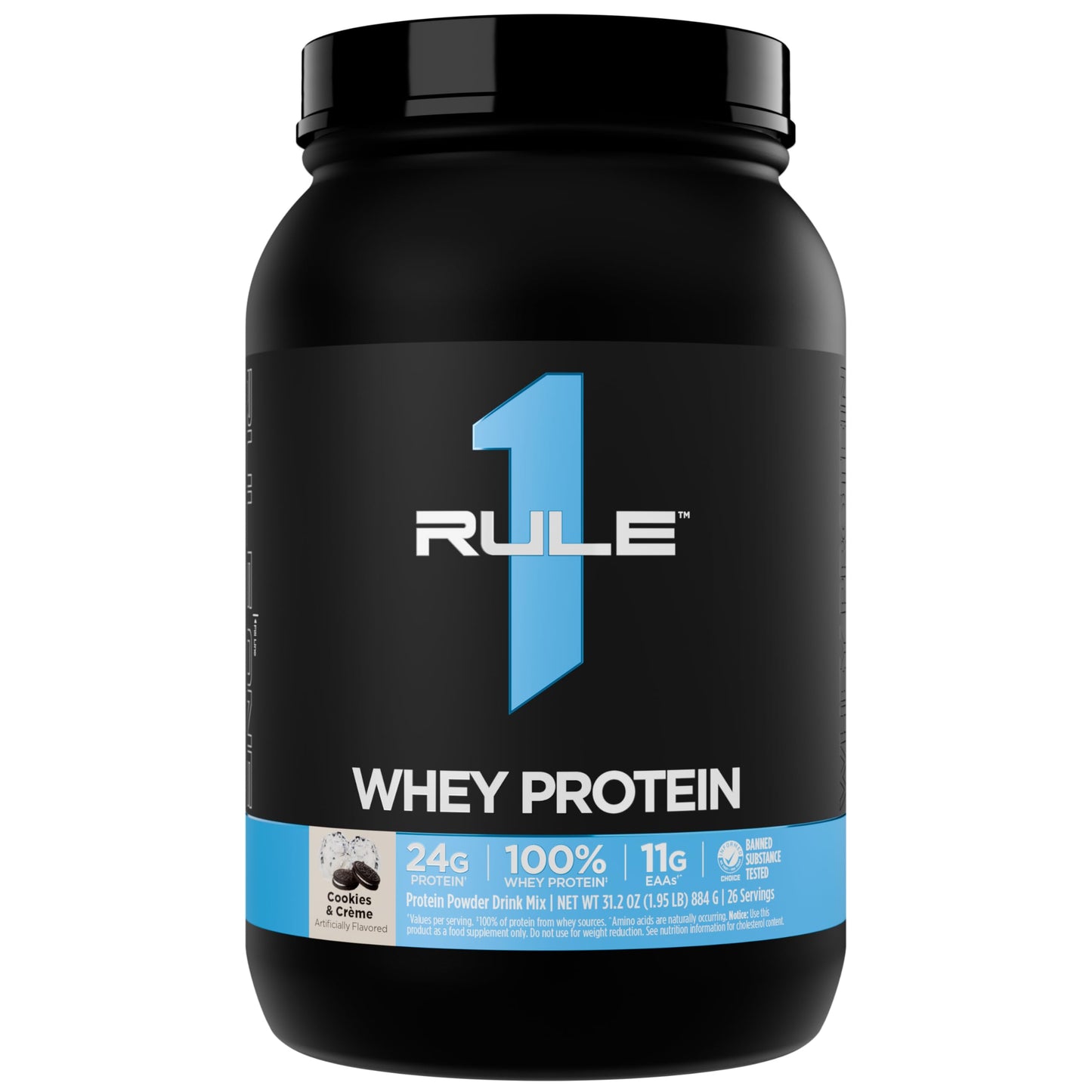 Rule 1 Proteins Whey Protein Powder, Chocolate Fudge, 26 Servings