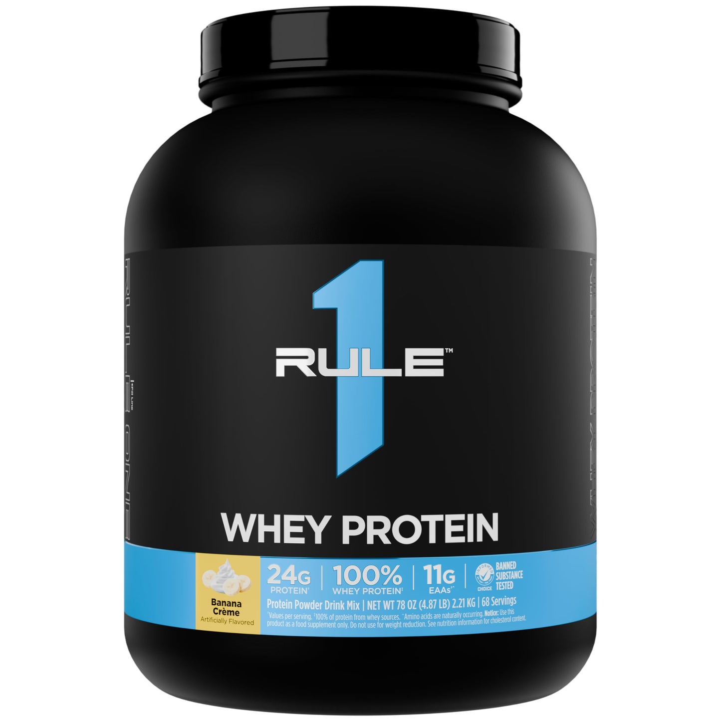 Rule 1 Proteins Whey Protein Powder, Chocolate Fudge, 26 Servings