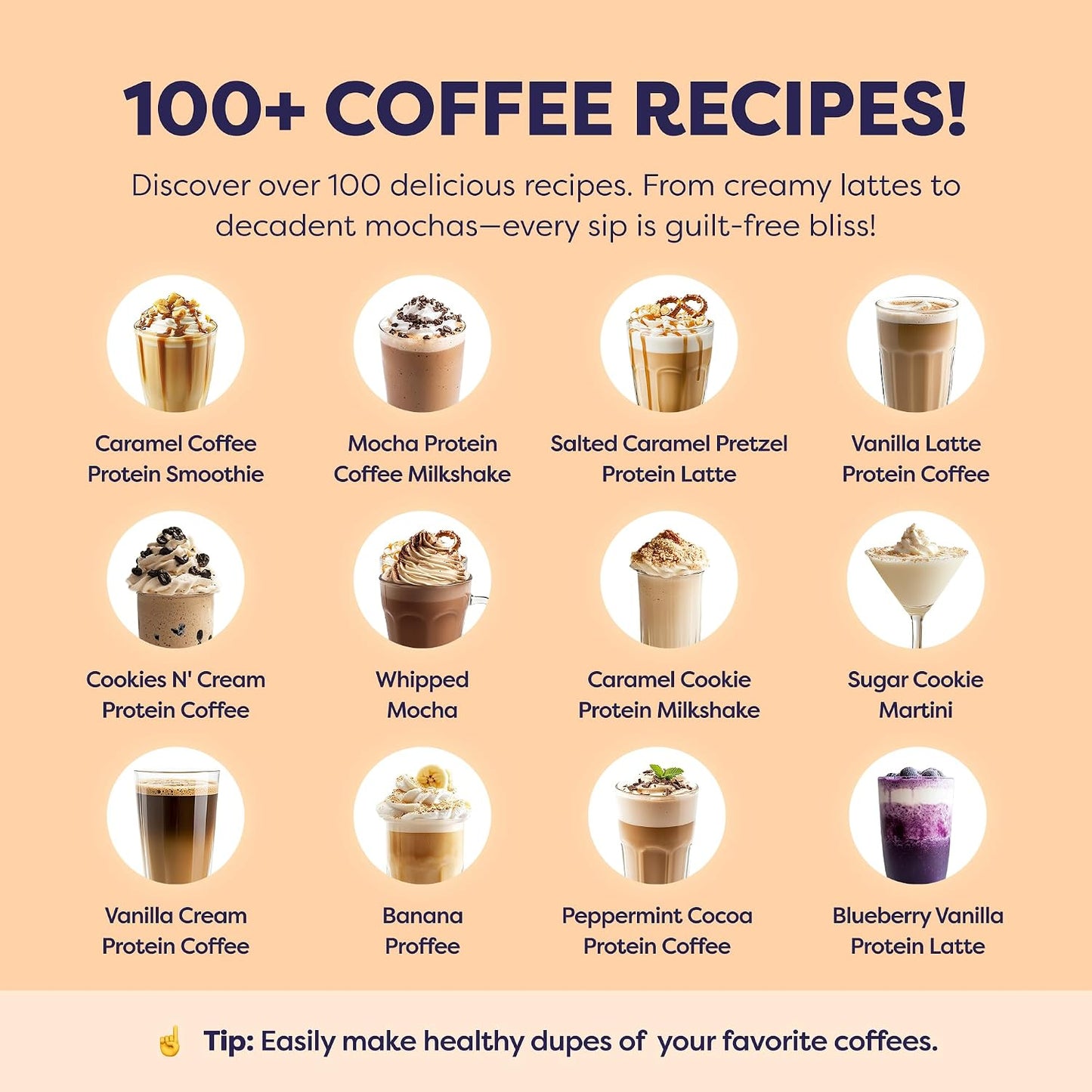 Javvy Protein Coffee for Cold Brew & Iced Coffee, Caramel Latte | 10g Whey Protein, 100% Natural Cold Brew, Zero Artificial Flavors & Sweeteners, 80mg Caffeine, No Added Sugar