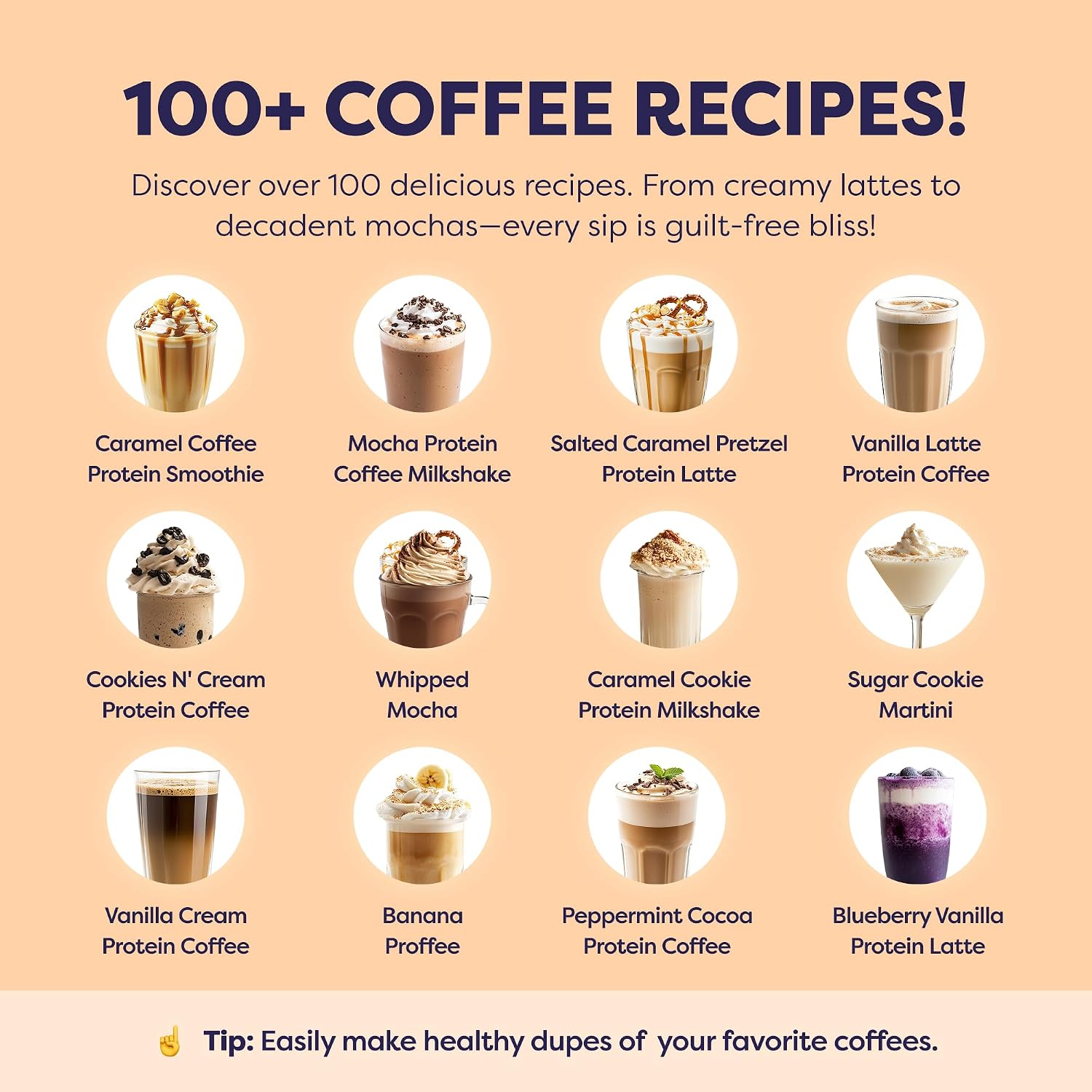 Javvy Protein Coffee for Cold Brew & Iced Coffee, Caramel Latte | 10g Whey Protein, 100% Natural Cold Brew, Zero Artificial Flavors & Sweeteners, 80mg Caffeine, No Added Sugar