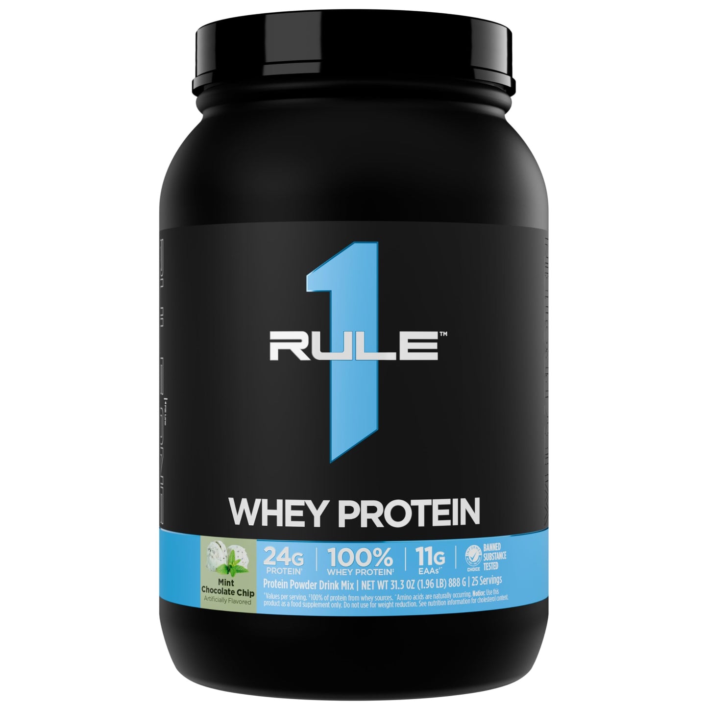 Rule 1 Proteins Whey Protein Powder, Chocolate Fudge, 26 Servings