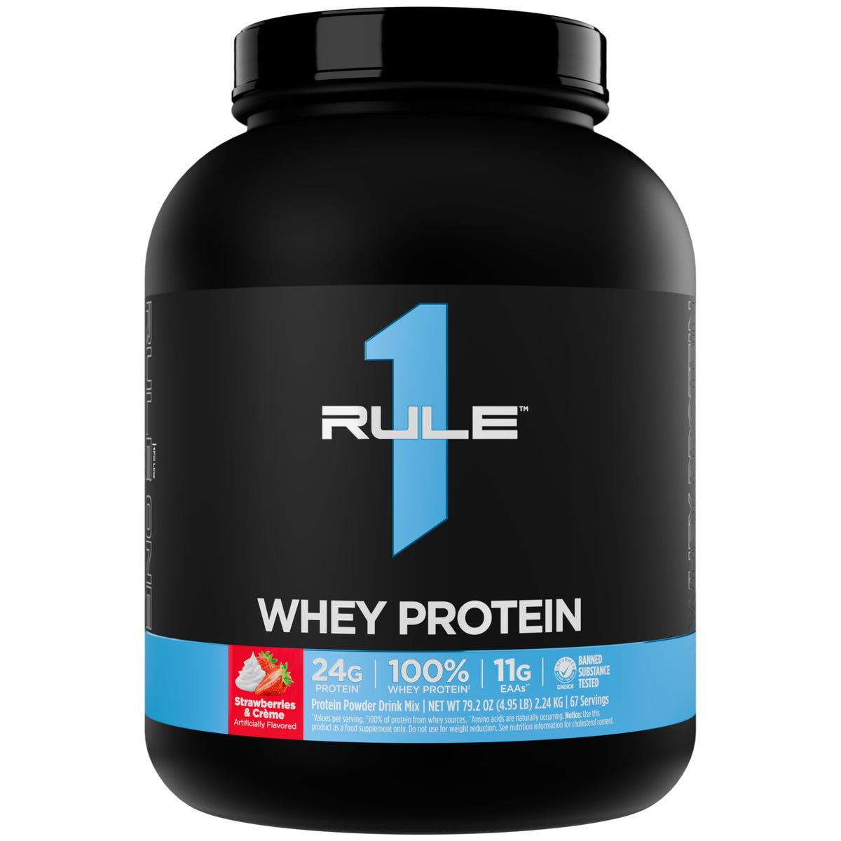 Rule 1 Proteins Whey Protein Powder, Chocolate Fudge, 26 Servings