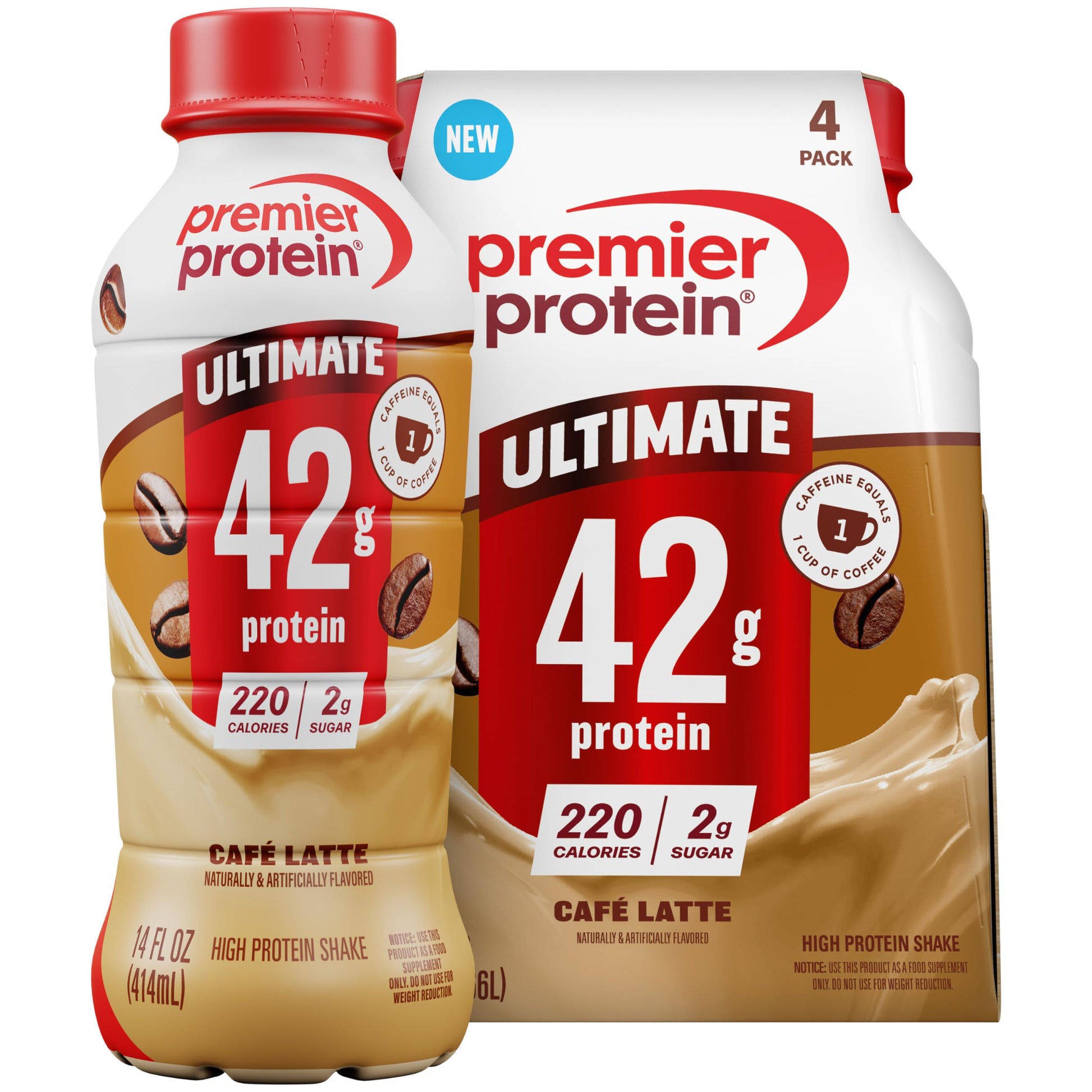 Premier Protein ULTIMATE 42g High Protein Shake, Vanilla, 12 Pack